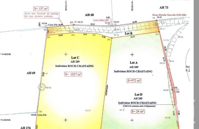 terrain à vendre - 2149.0 m2 - LEMPDES SUR ALLAGNON - 43 - AUVERGNE - Century 21 Agence Carpentier